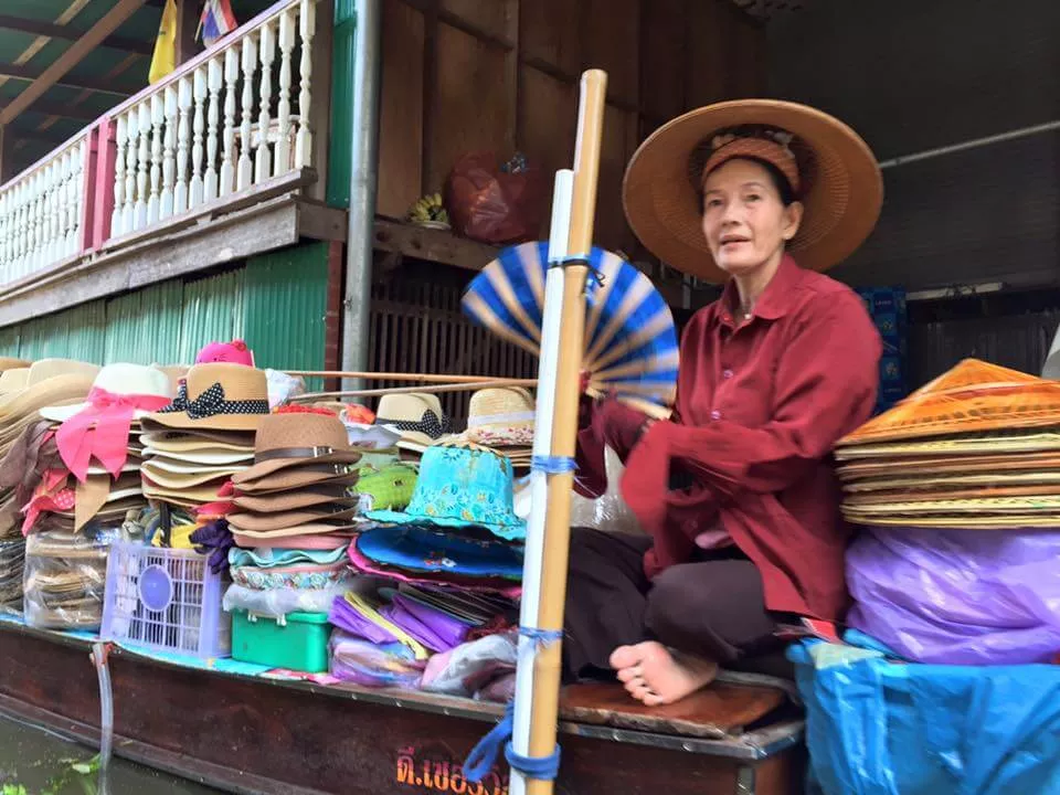 Floating market Thailand Bangkok